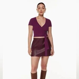 Aritzia Wilfred All Tied Up Crop Top